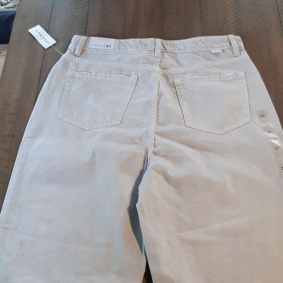 Pacsun Los Angeles 90's Boyfriend Cream Distressed Jeans NWT - Picture 3 of 8